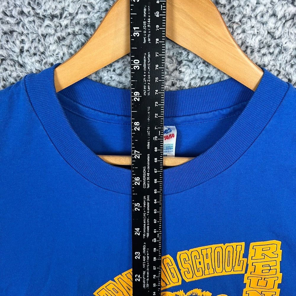 Vintage Franklin Parish Training School Shirt Adult XL Blue Single Stitch 90s‎ - Picture 5 of 11